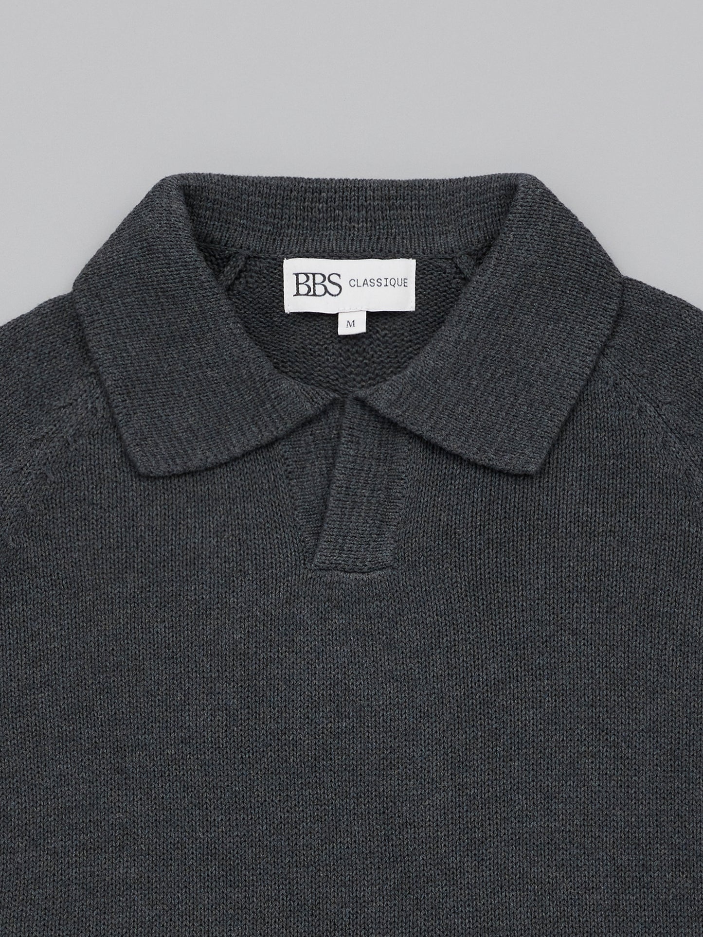 Massif Polo LS Raglan - Charcoal