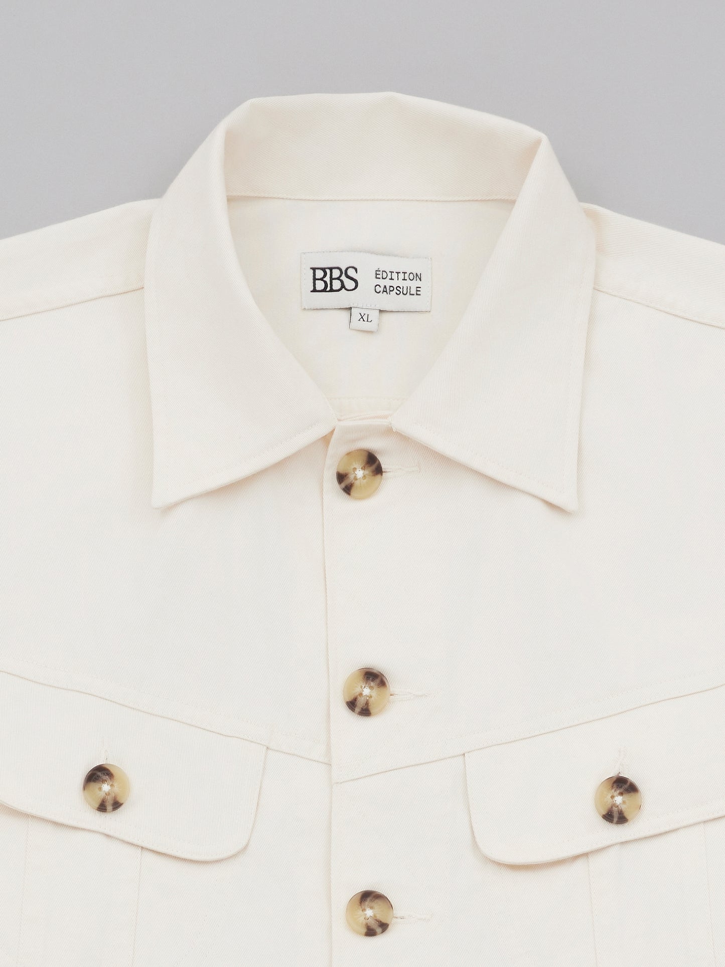 Trucker Cotton Jacket - Off White