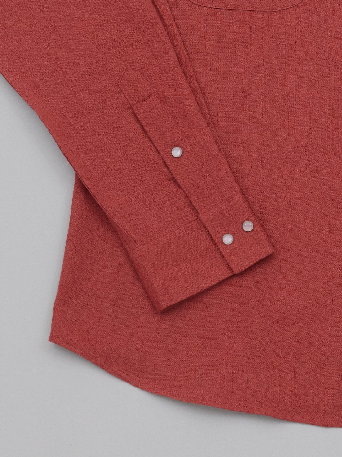 Western Shirt - Brick Linen