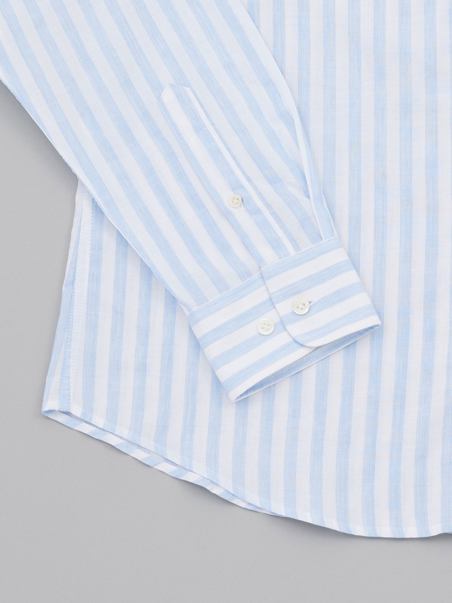 Swallow Collar Shirt - Blue Stripes