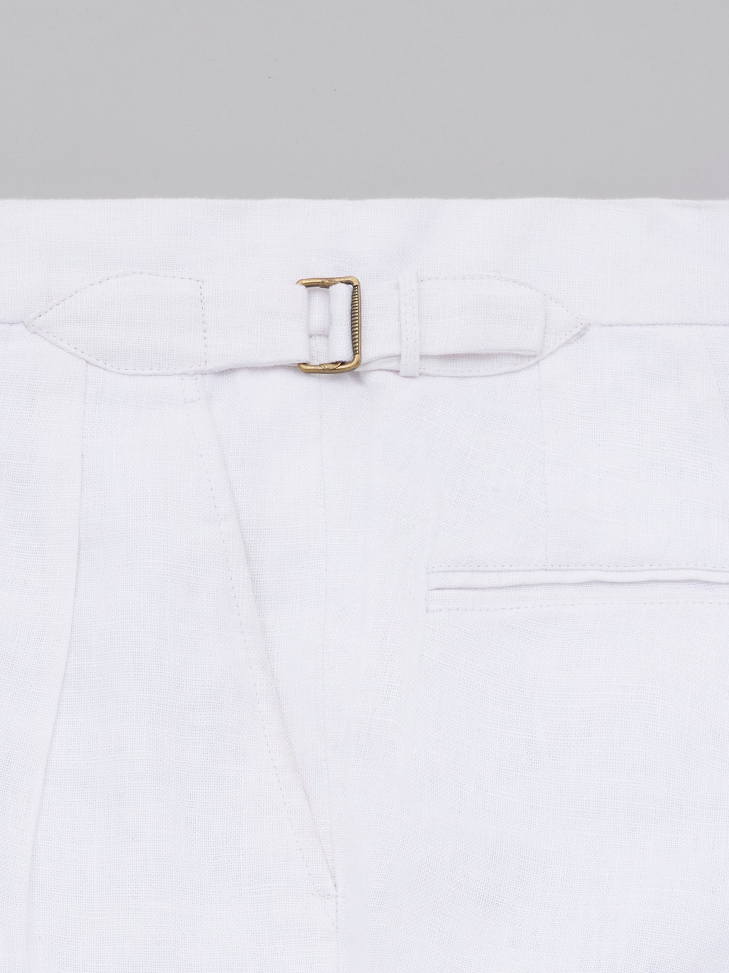 Leon Linen Trousers - White
