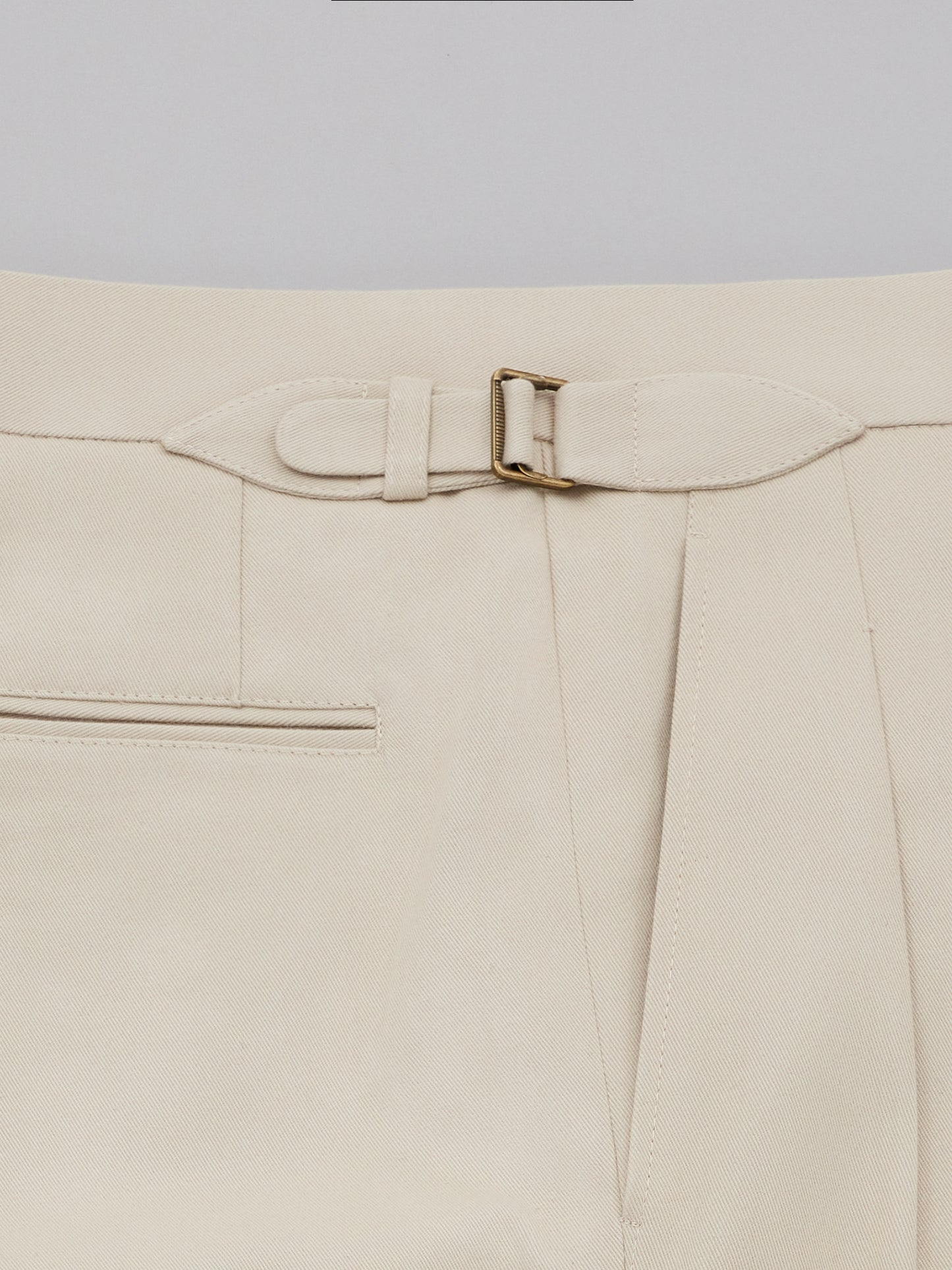 Leon Cotton Trousers - Beige