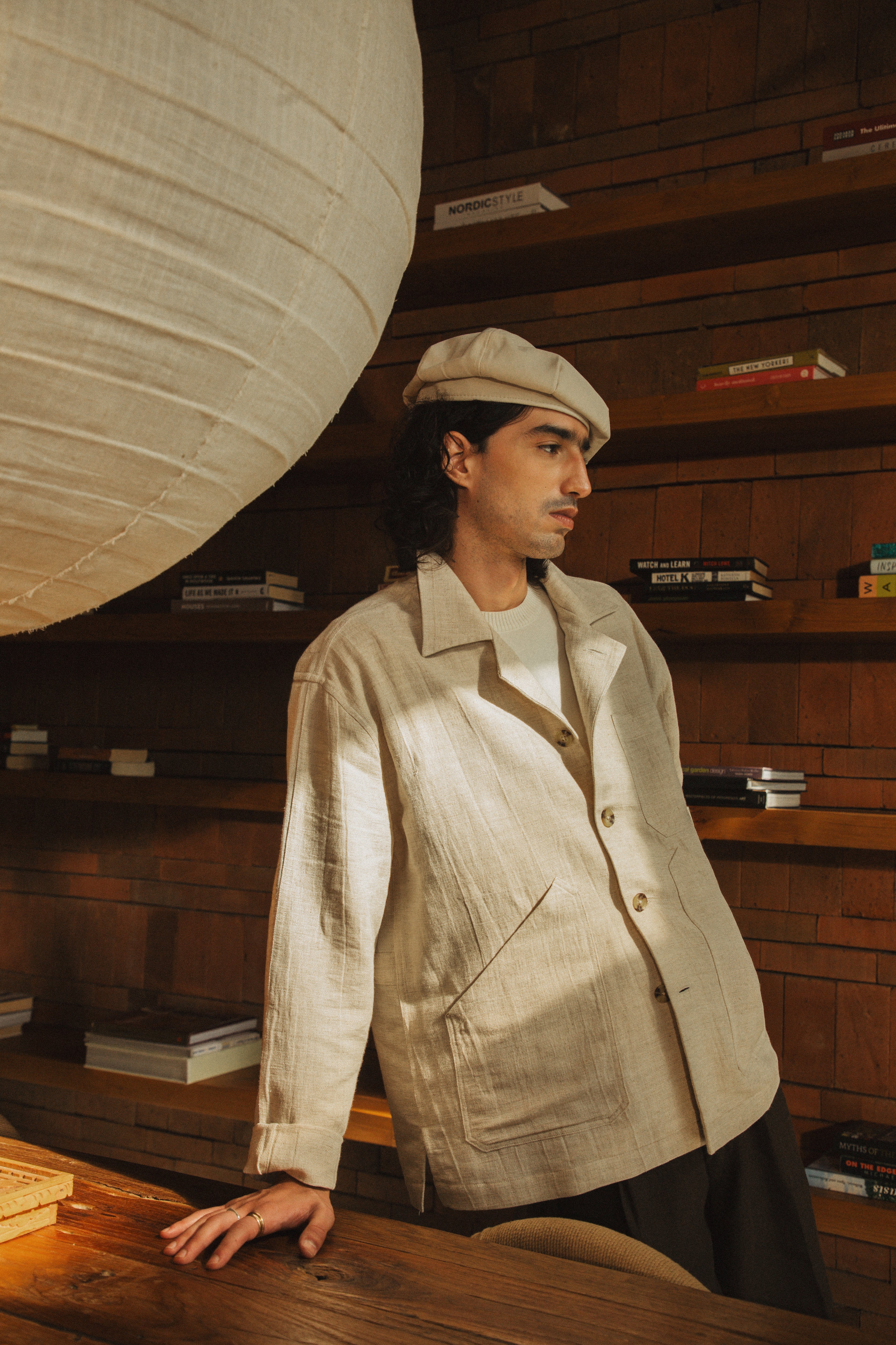 トップス journal standard Luxe linen work jacket Workwear Jacket - Oat Japanese Gauze – Benjamin Barker Studios