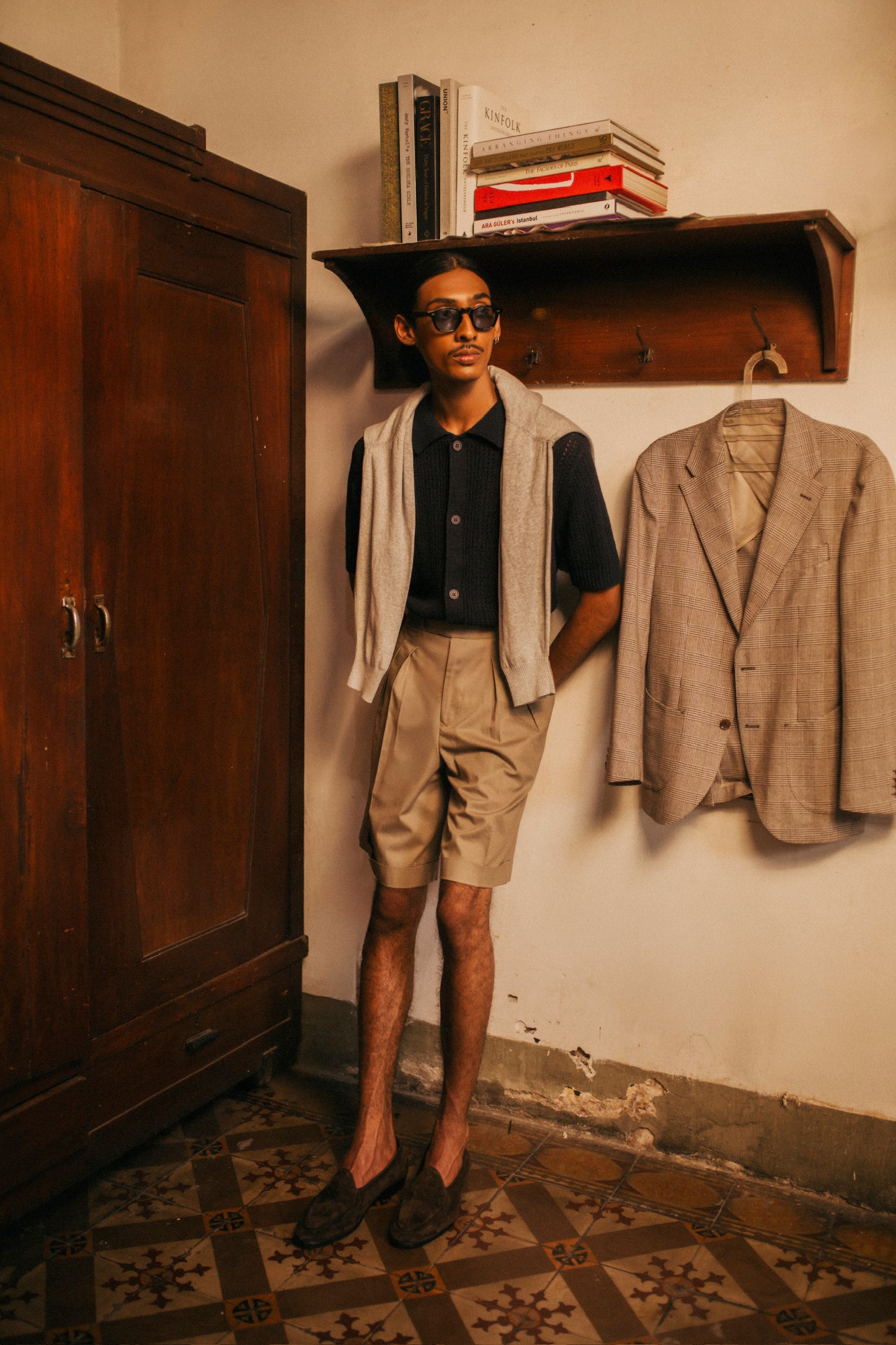 Dickie Knitted Shirt - Navy