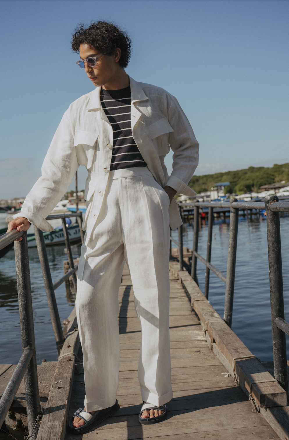 Leon Trousers - White Hemp