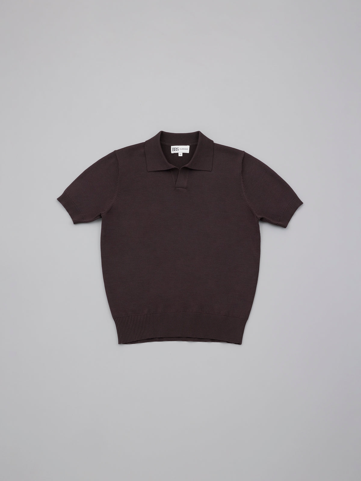 Classic Knitted Polo - Chocolate