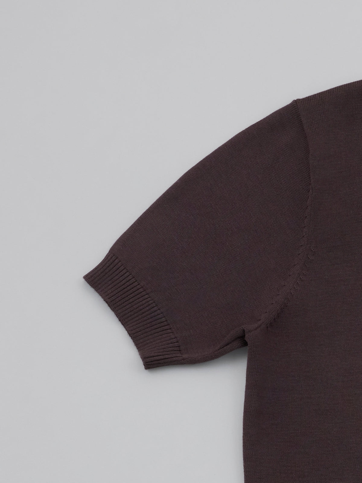 Classic Knitted Polo - Chocolate