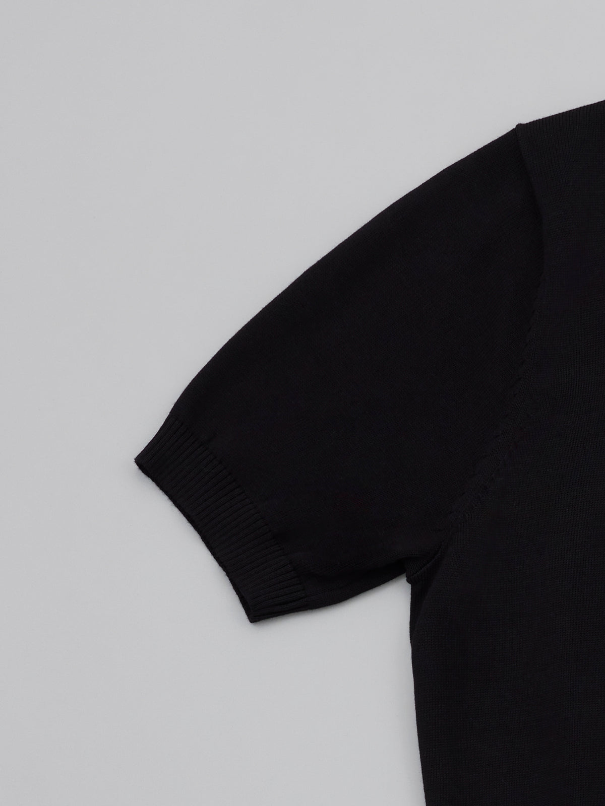 Classic Knitted Polo - Black