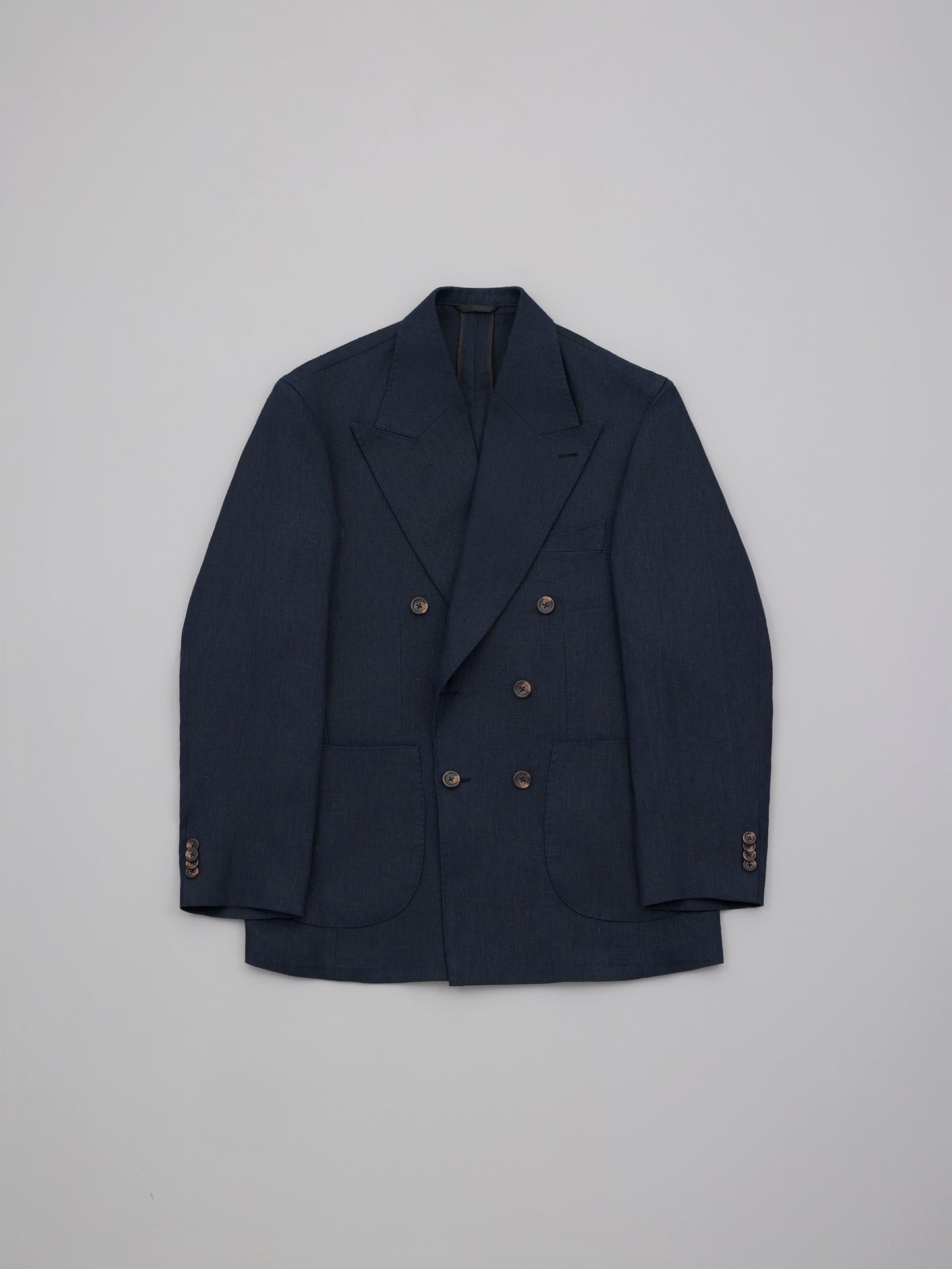 Double-Breasted Jacket - Navy Hemp