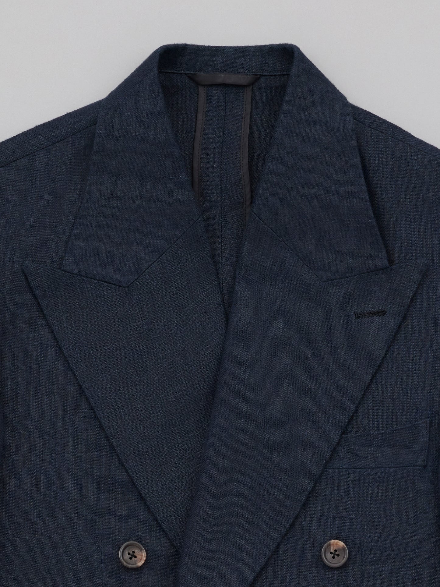 Double-Breasted Jacket - Navy Hemp