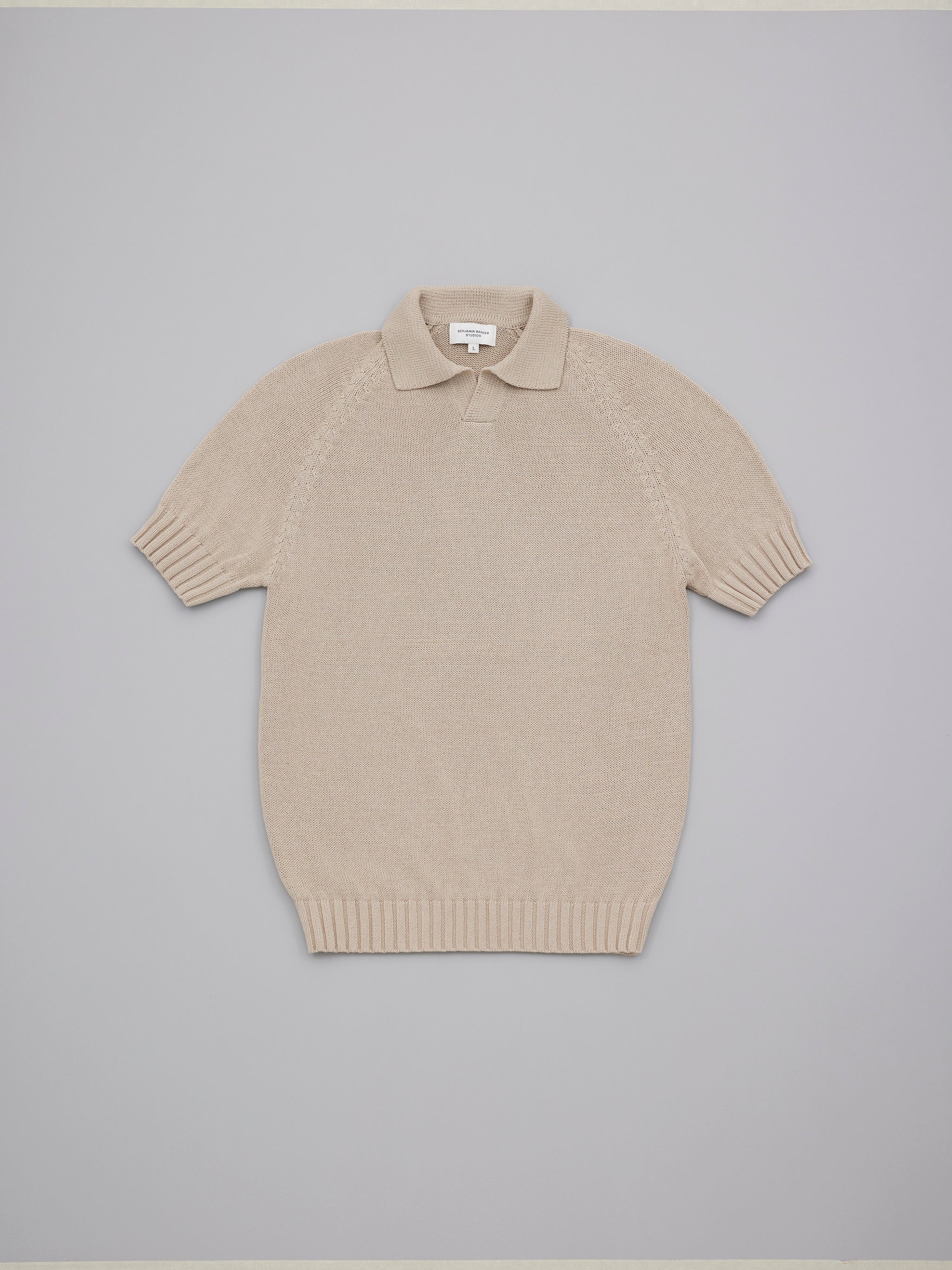 Massif Polo Tee - Biscuit – Benjamin Barker Studios
