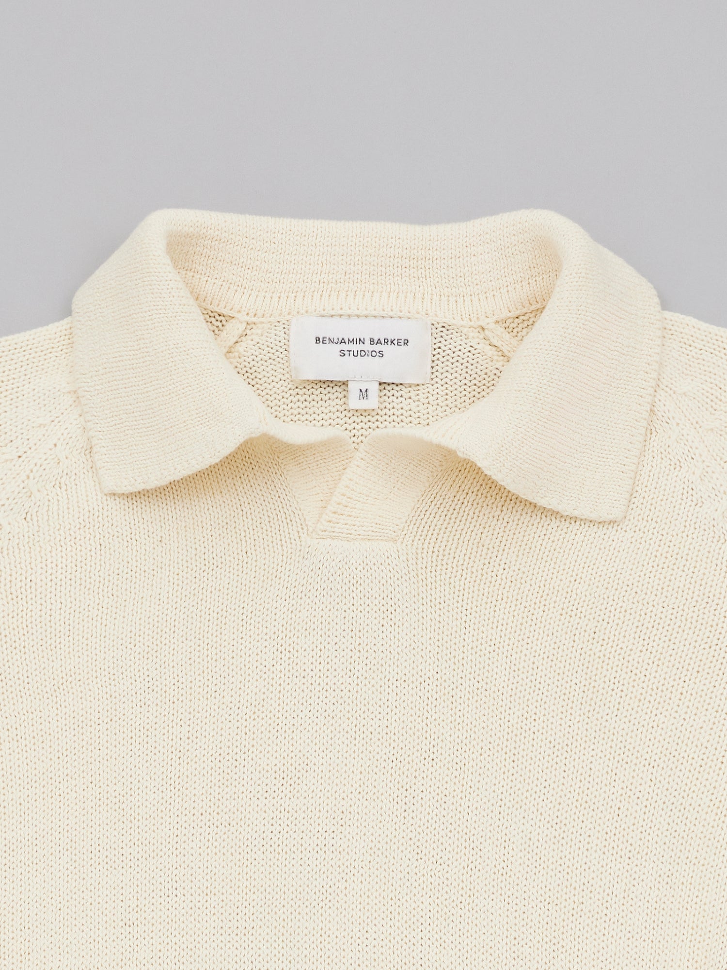 Massif Polo Tee - Ecru – Benjamin Barker Studios