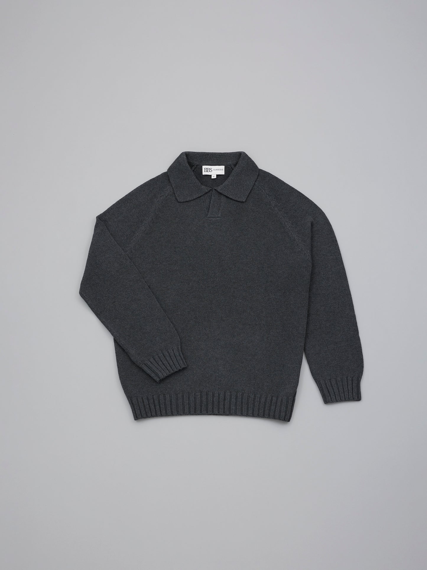 Massif Polo LS Raglan - Charcoal