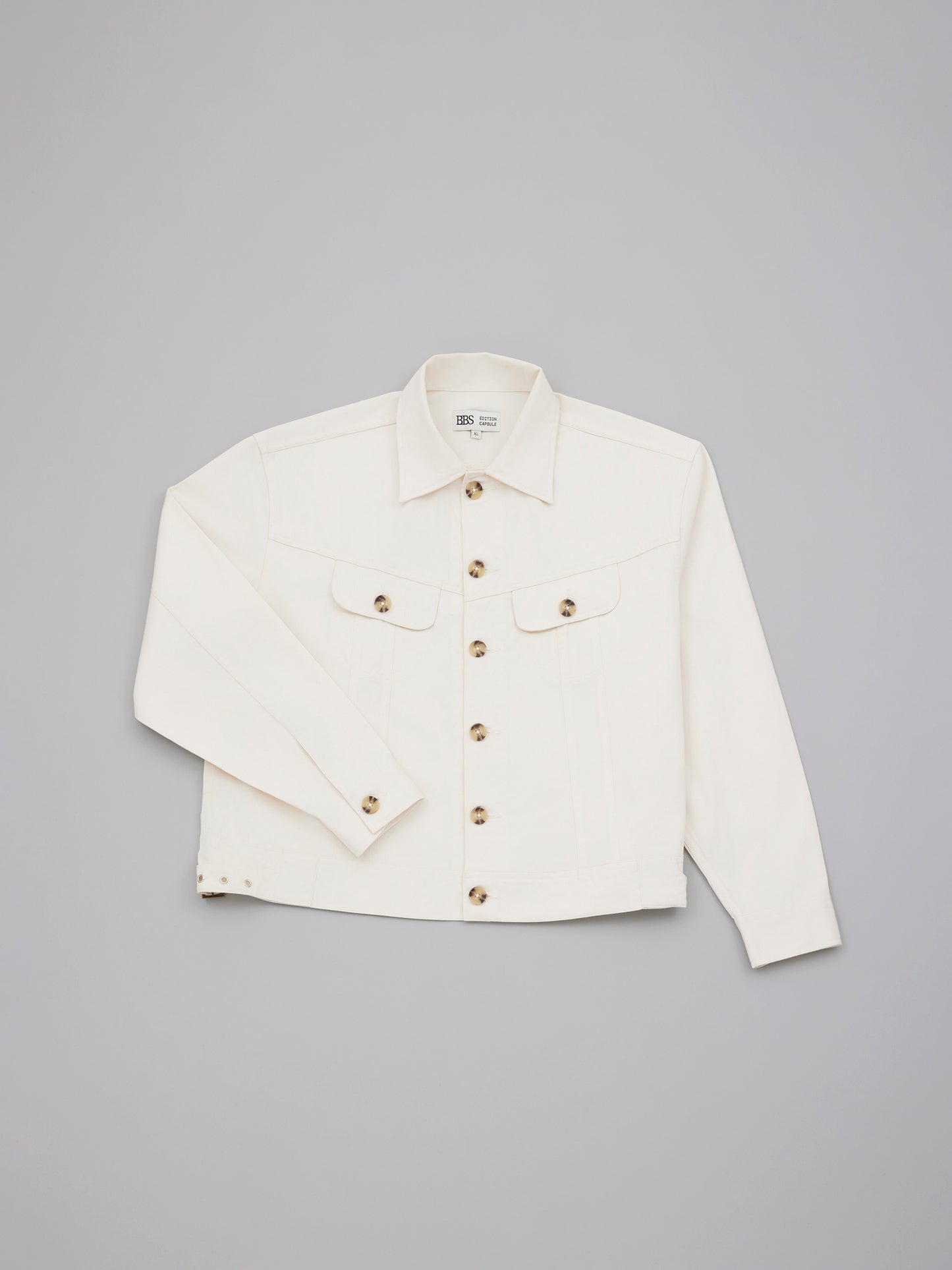 Trucker Cotton Jacket - Off White