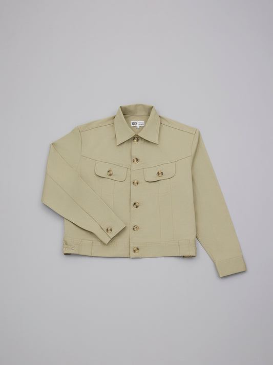 Trucker Cotton Jacket - Khaki