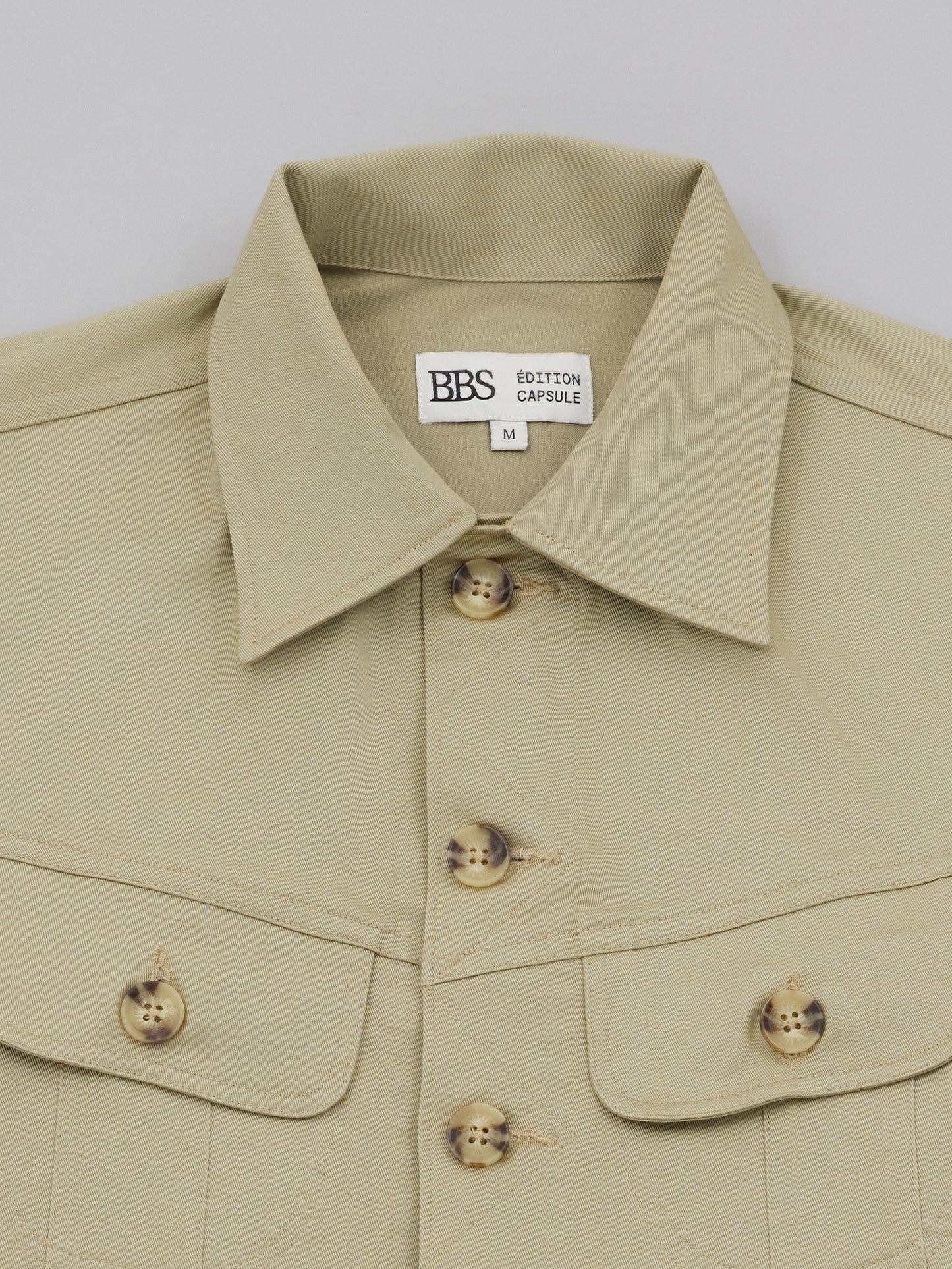 Trucker Cotton Jacket - Khaki