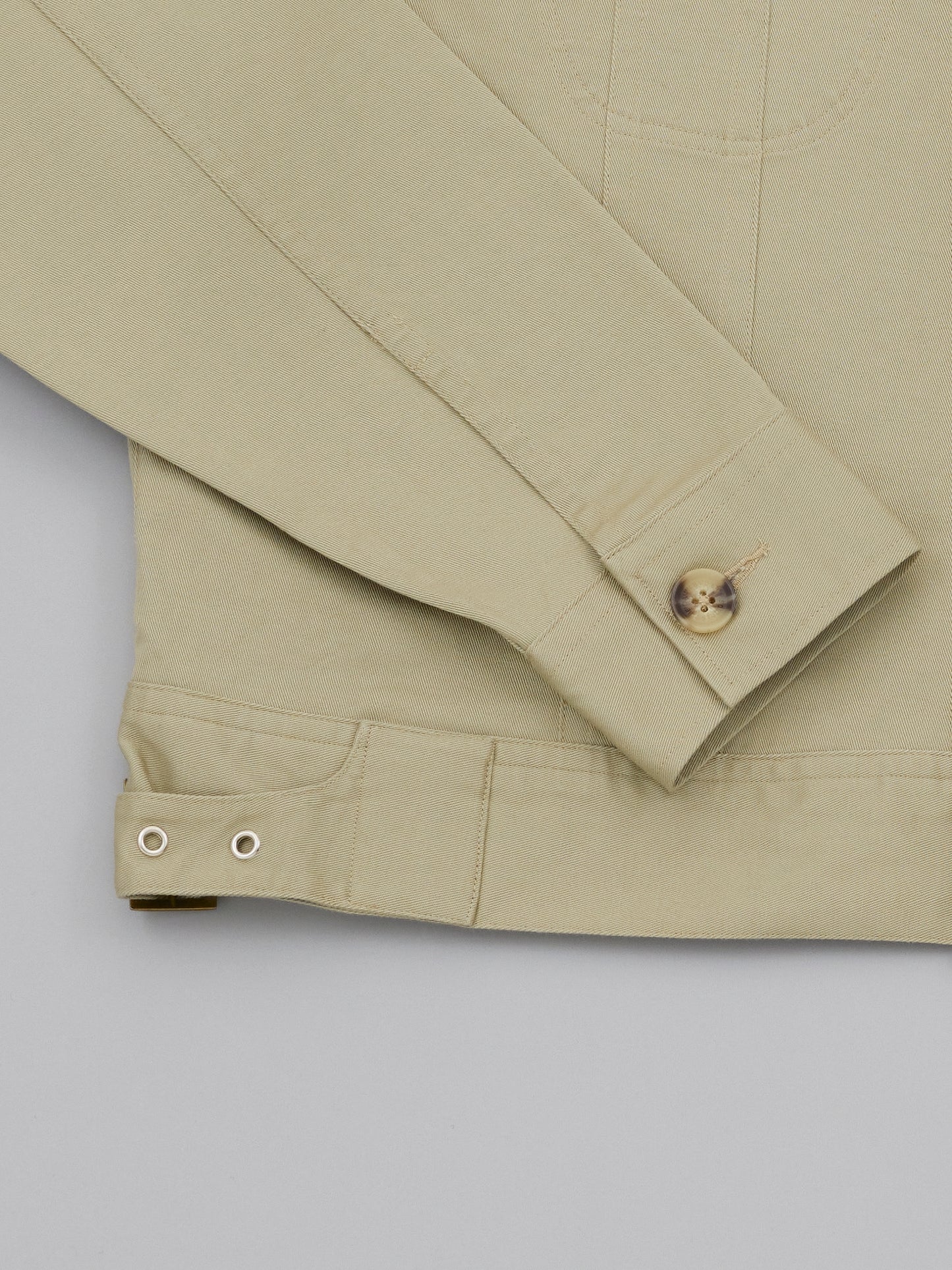 Trucker Cotton Jacket - Khaki
