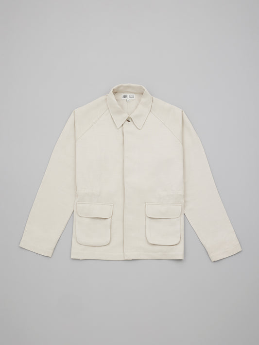 Painter Jacket - Cream Cotton Linen