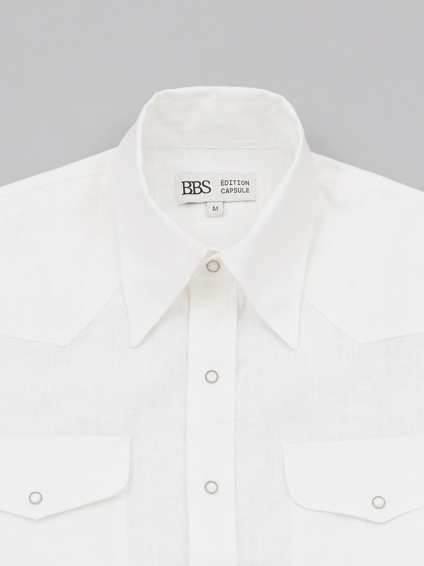 Western Shirt - White Linen