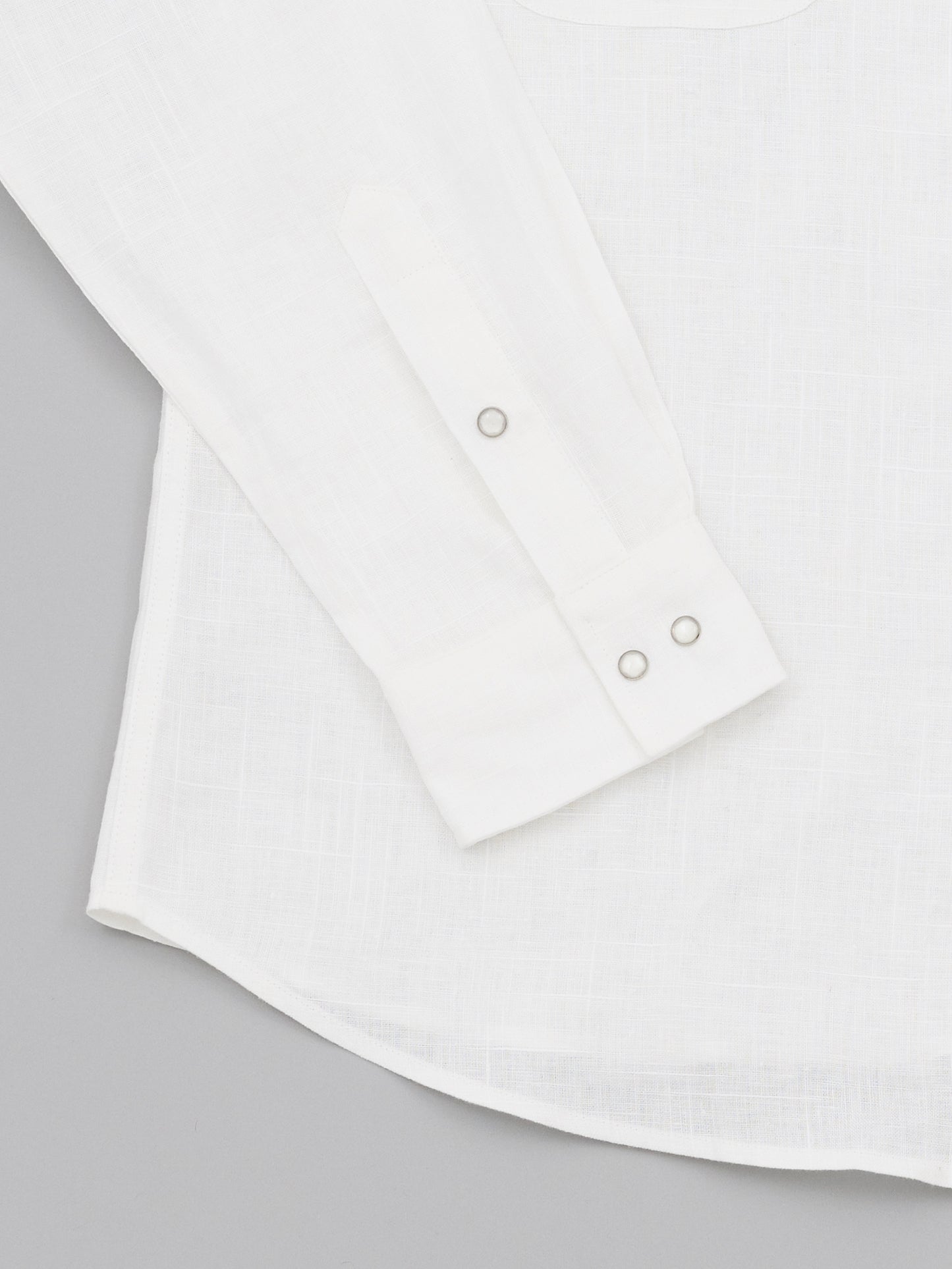 Western Shirt - White Linen