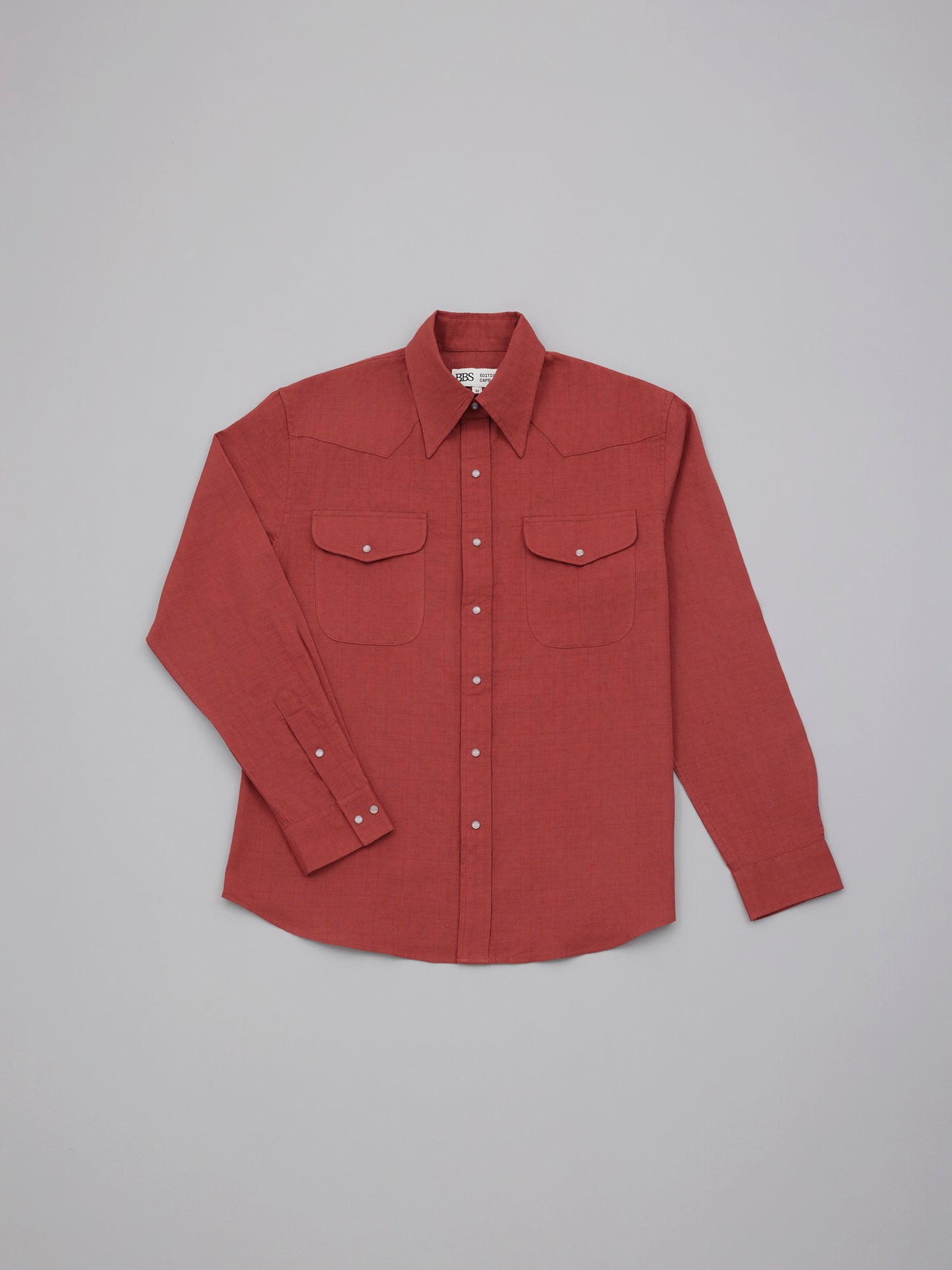 Western Shirt - Brick Linen