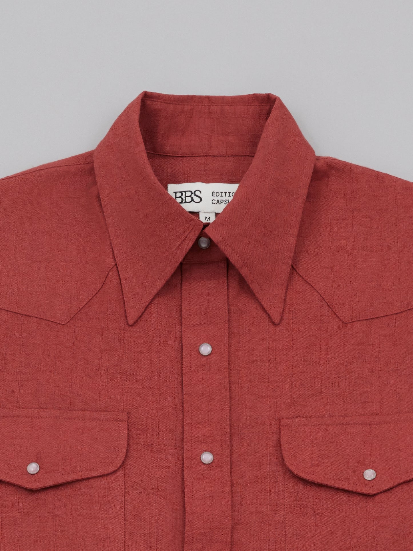 Western Shirt - Brick Linen