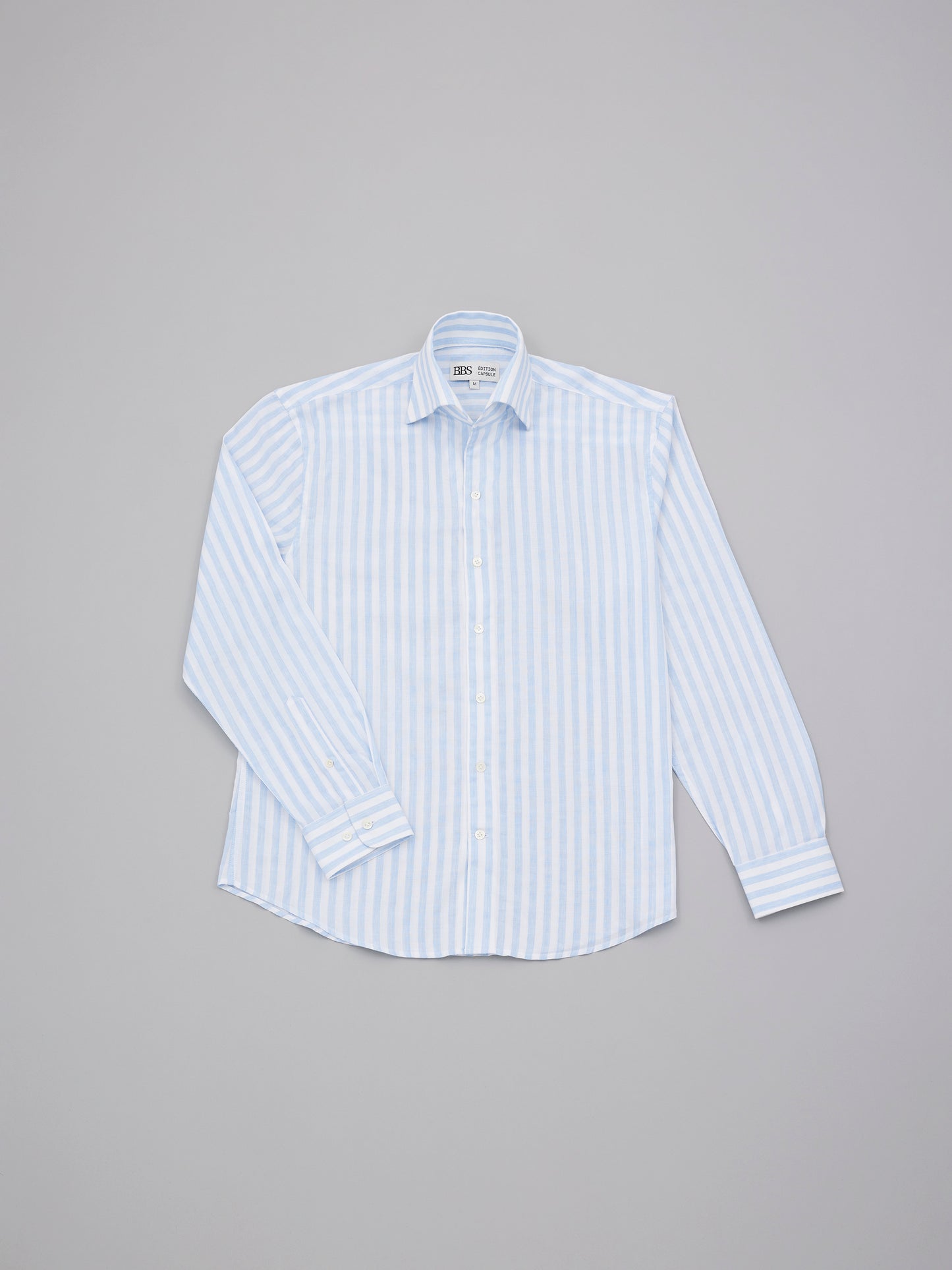 Swallow Collar Shirt - Blue Stripes