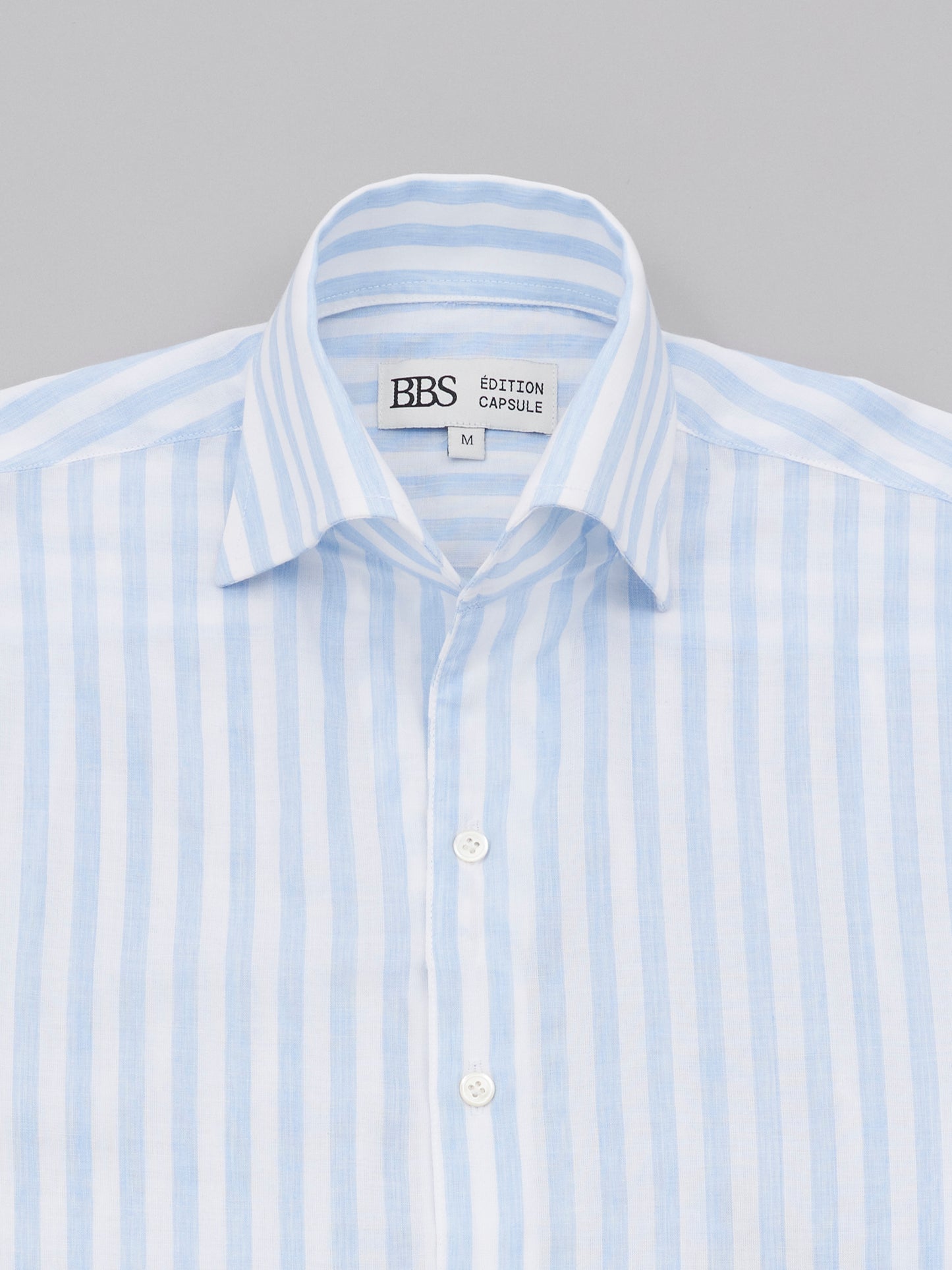 Swallow Collar Shirt - Blue Stripes