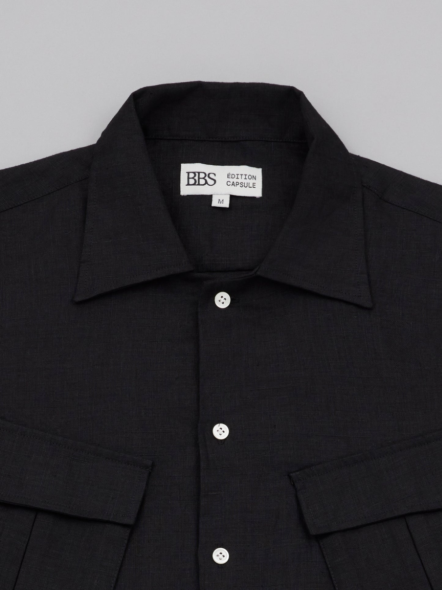 Jungle Shirt - Black Linen
