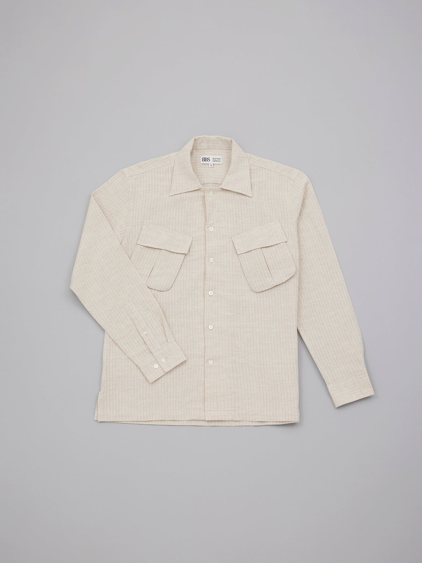 Jungle Shirt - Oat Herringbone