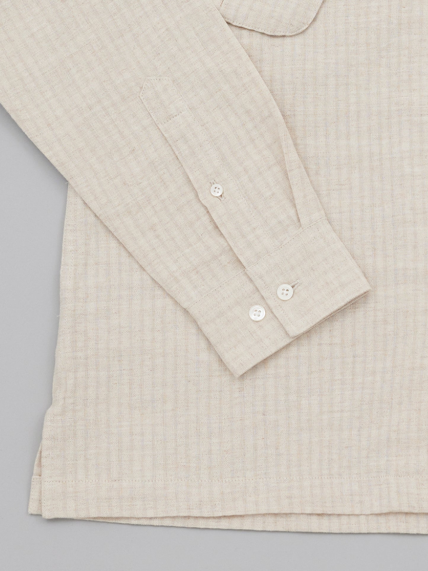 Jungle Shirt - Oat Herringbone