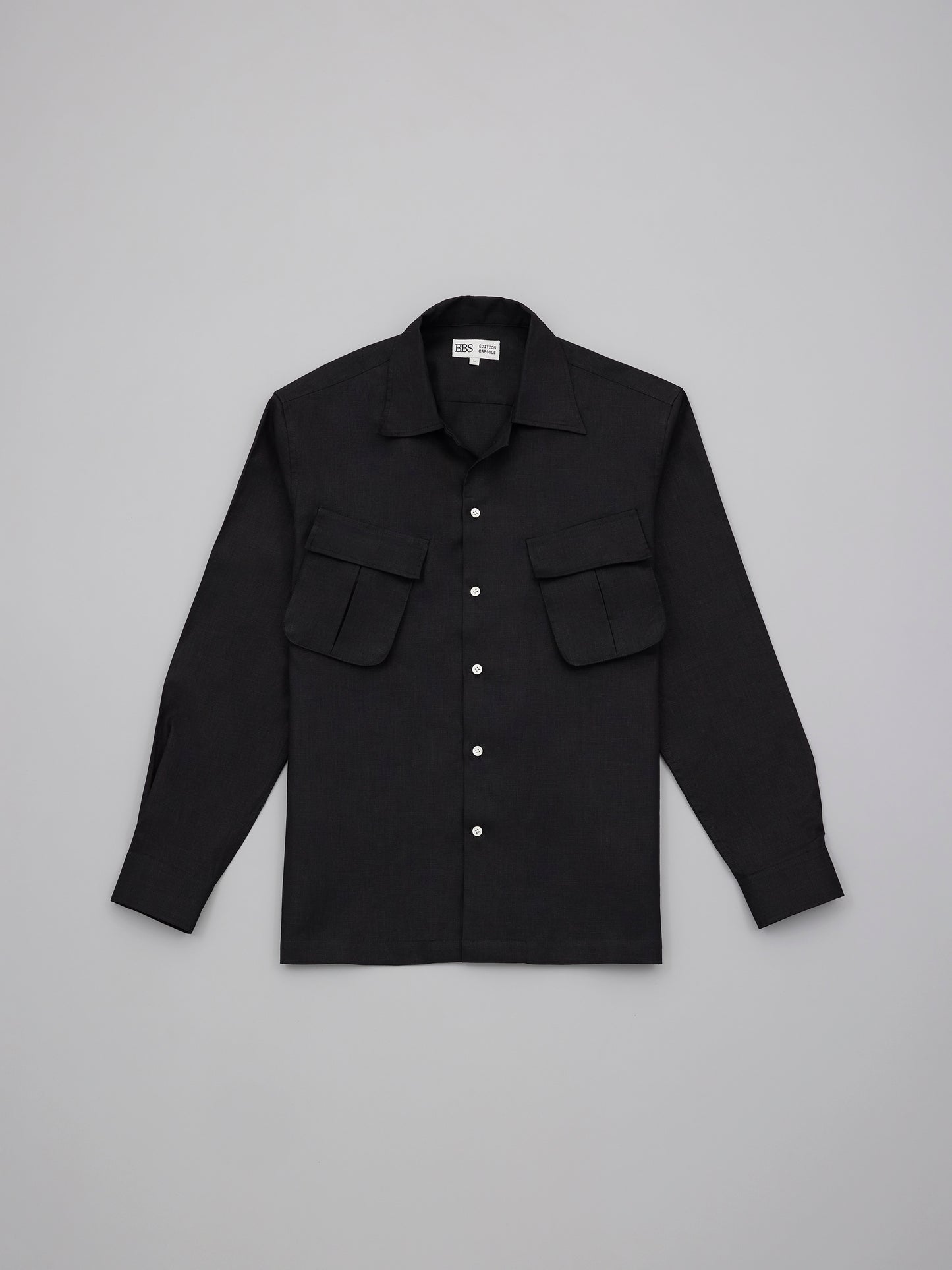 Jungle Shirt - Black Linen