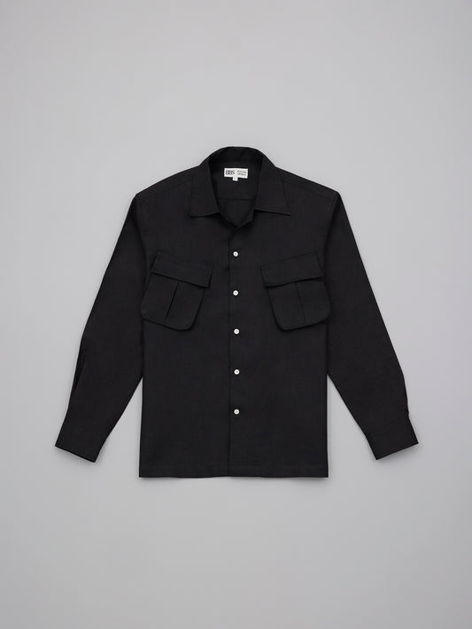 Campo Shirt - Black Linen