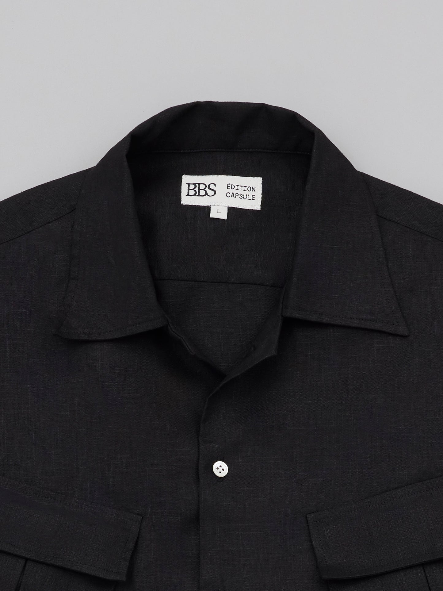 Jungle Shirt - Black Linen