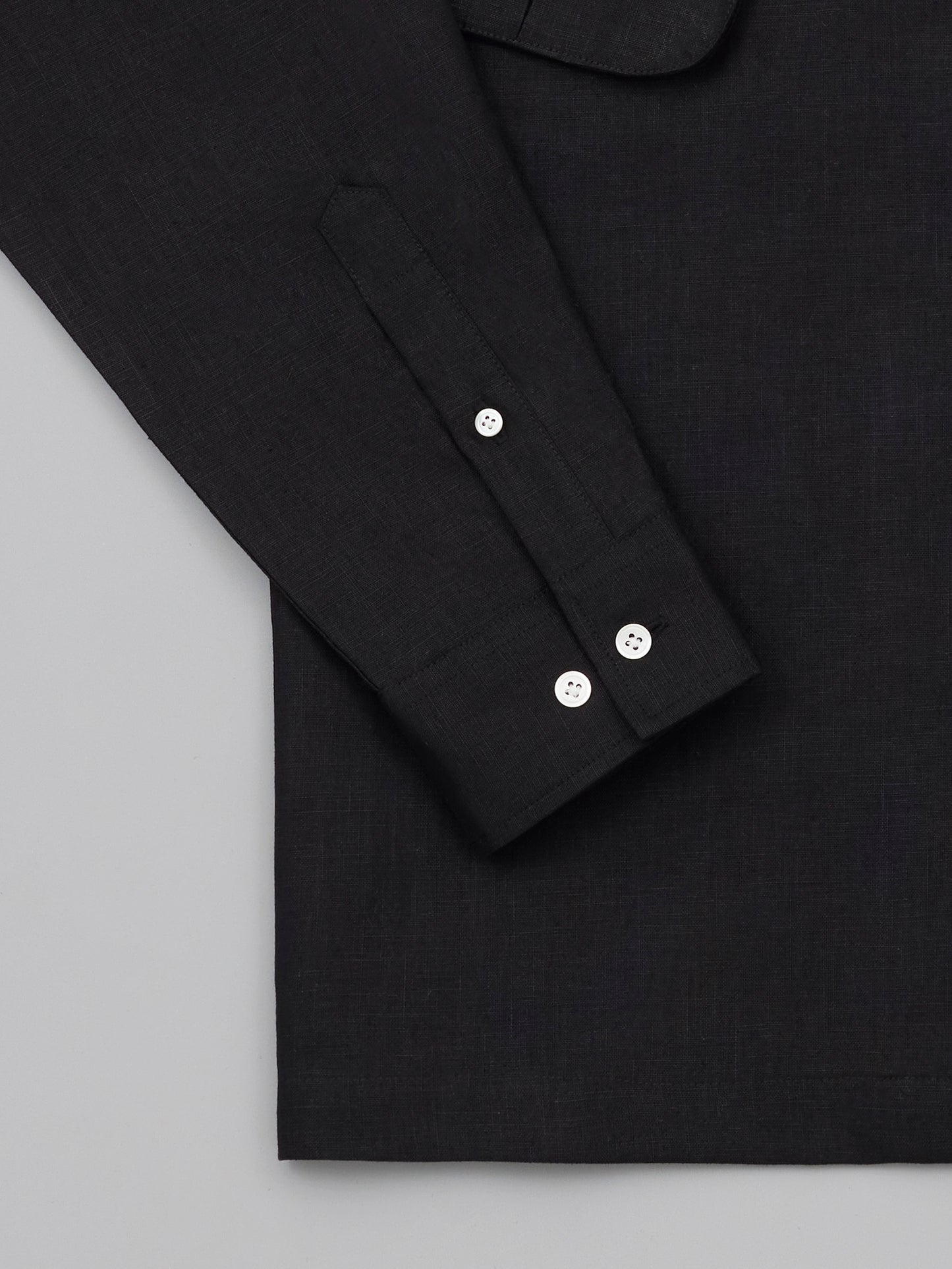 Jungle Shirt - Black Linen