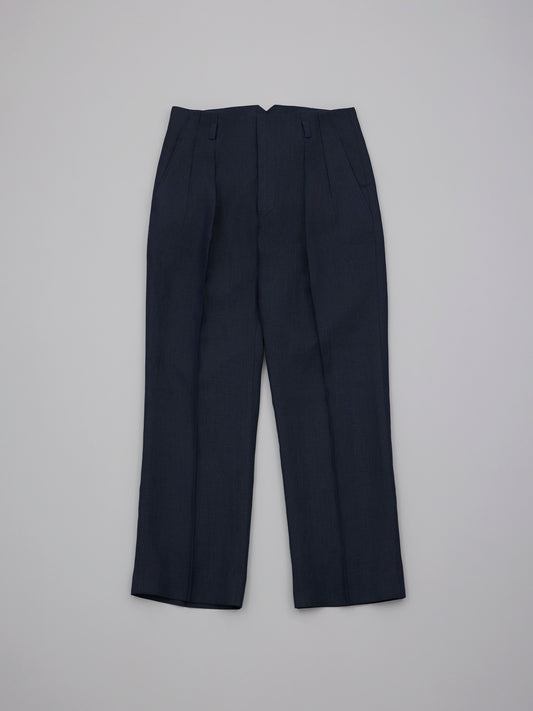 Hollywood Linen Trousers - Navy