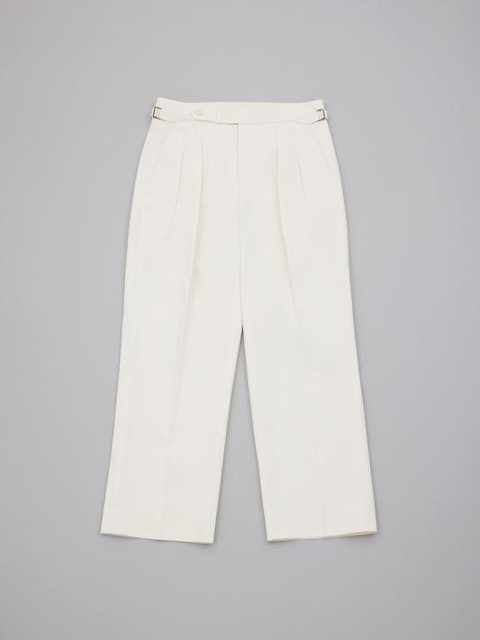 Leon Cotton Trousers - Off White