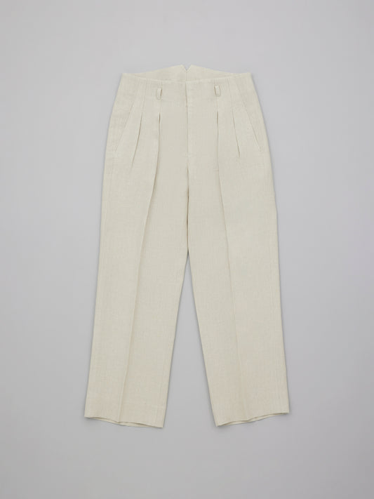 Hollywood Trousers - Natural Linen