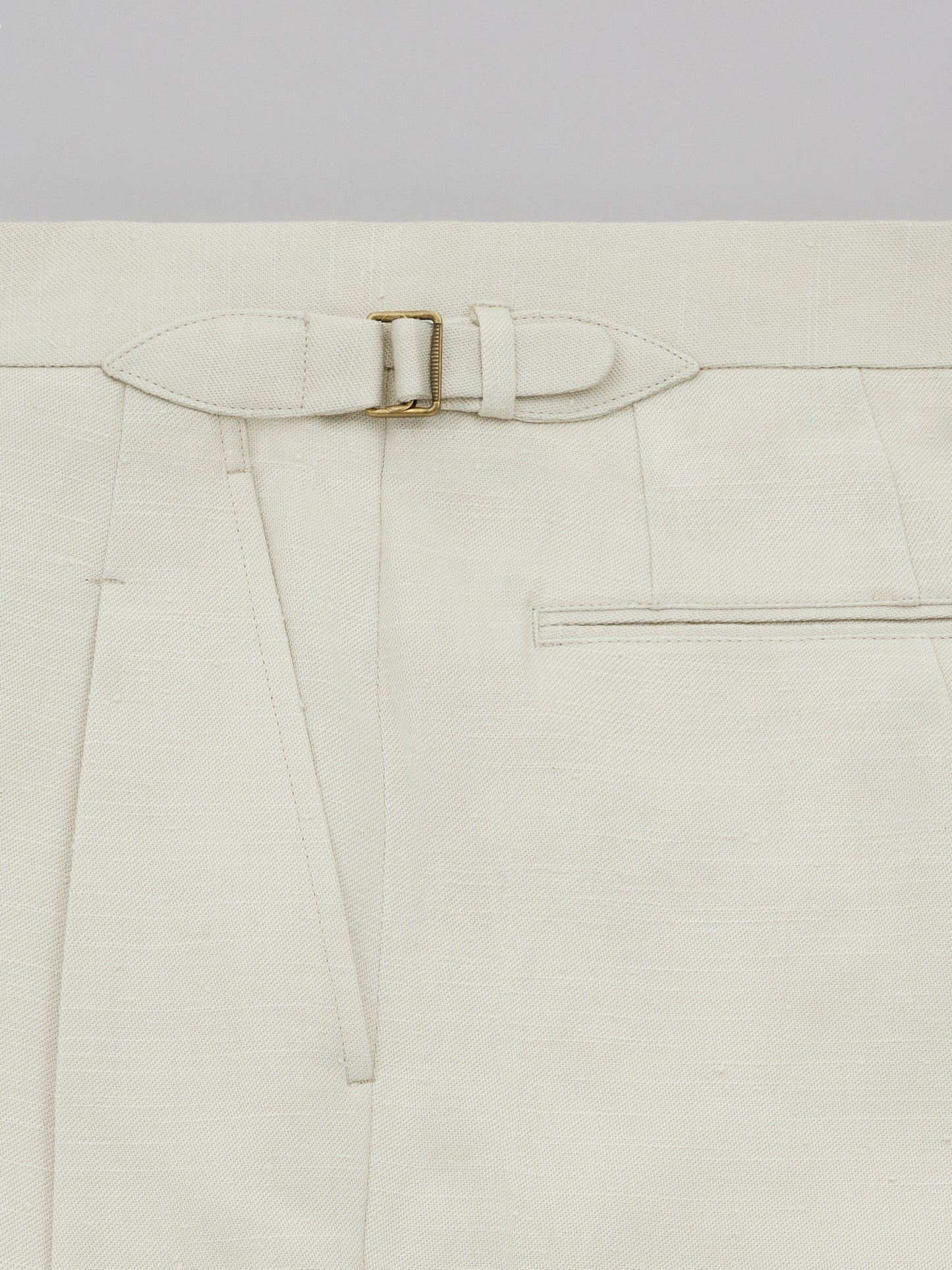 Leon Trousers - Cream cotton/linen