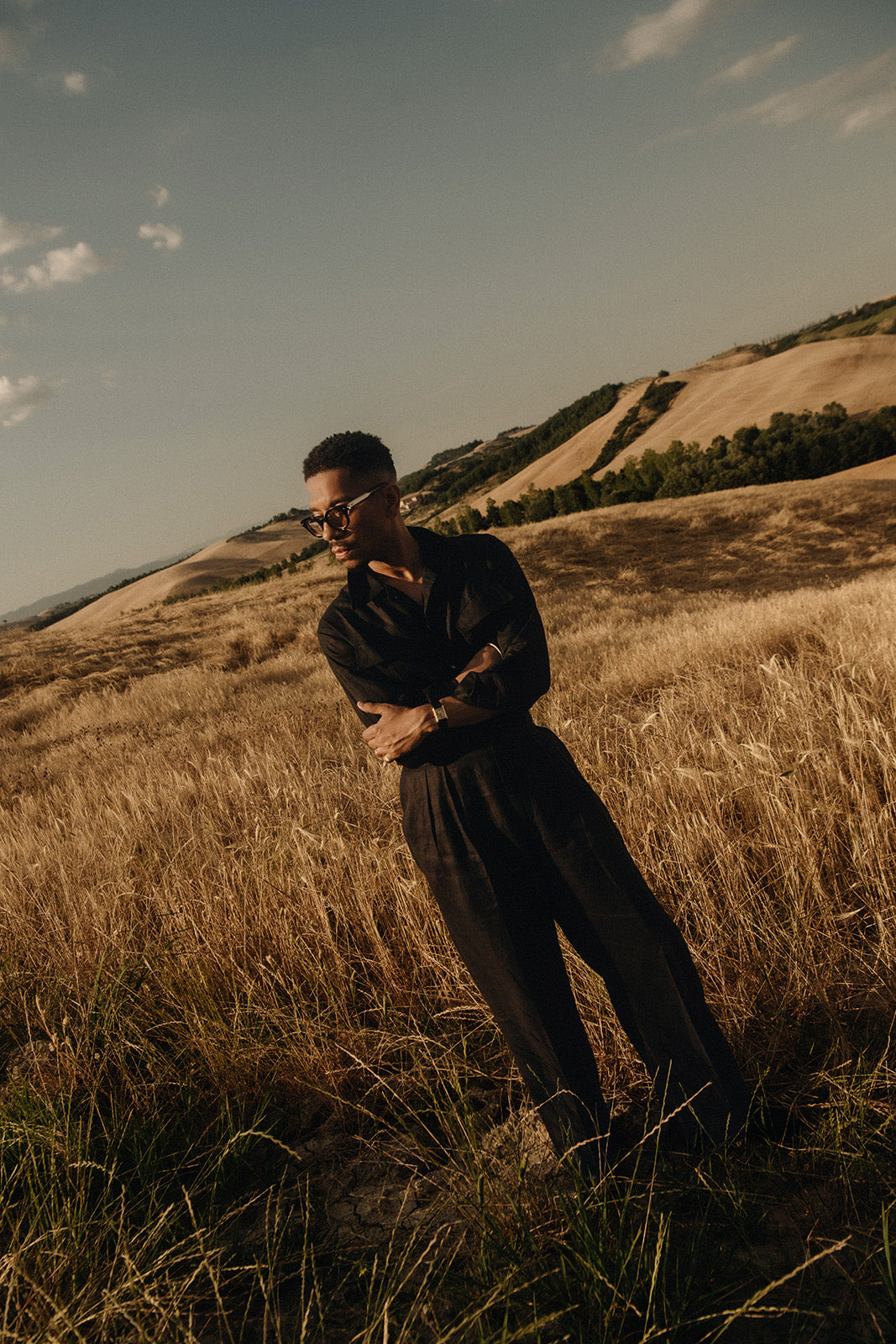 Jungle Shirt - Black Linen