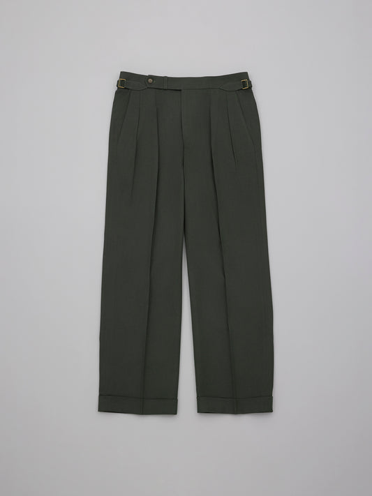 Leon Trousers - Forest Cotton Twill