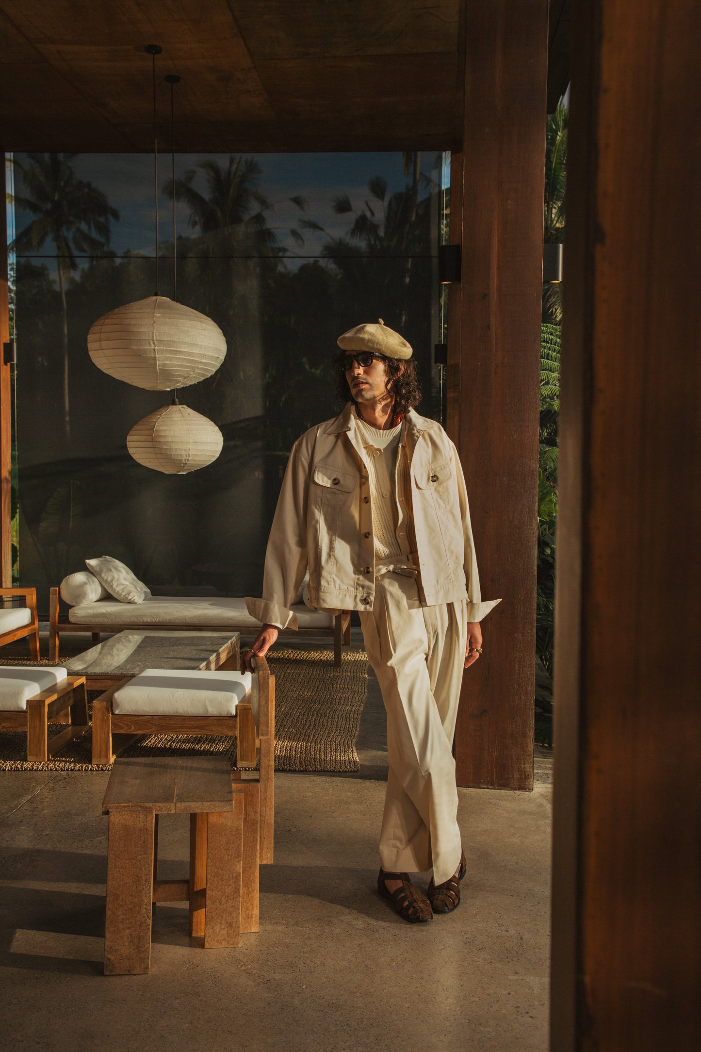 Trucker Cotton Jacket - Off White