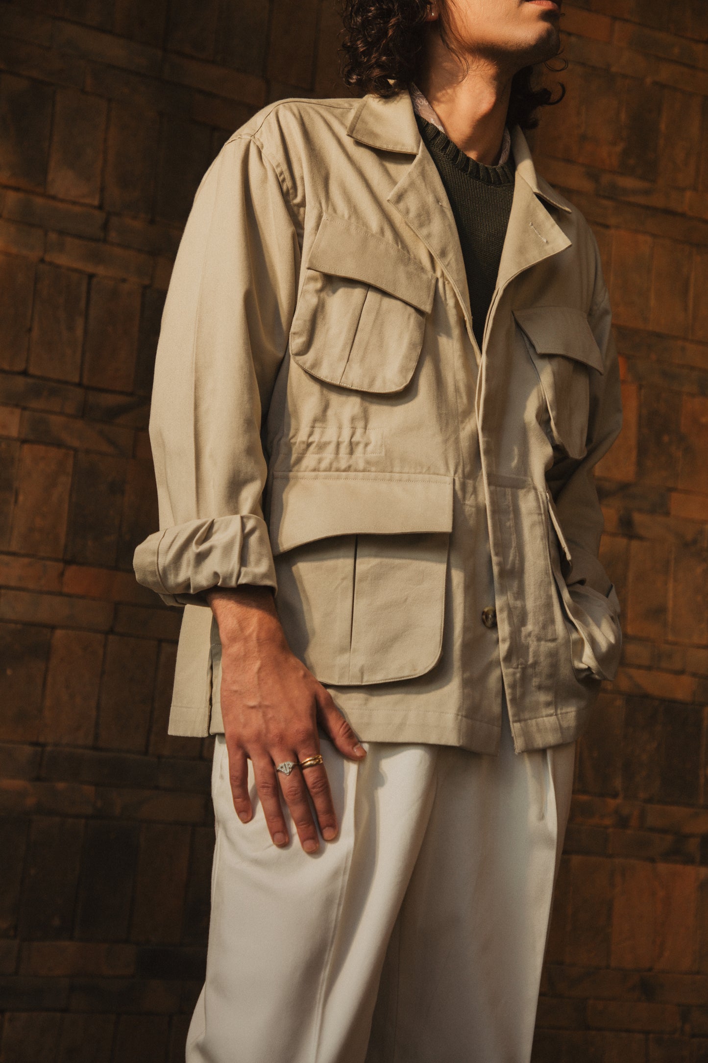 Jungle Cotton Jacket - Khaki