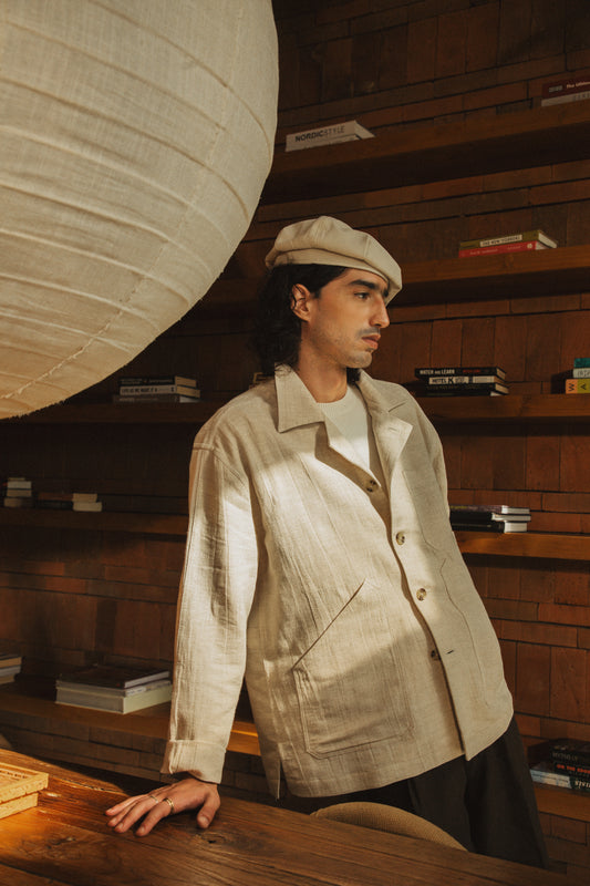 Workwear Jacket - Oat Japanese Gauze