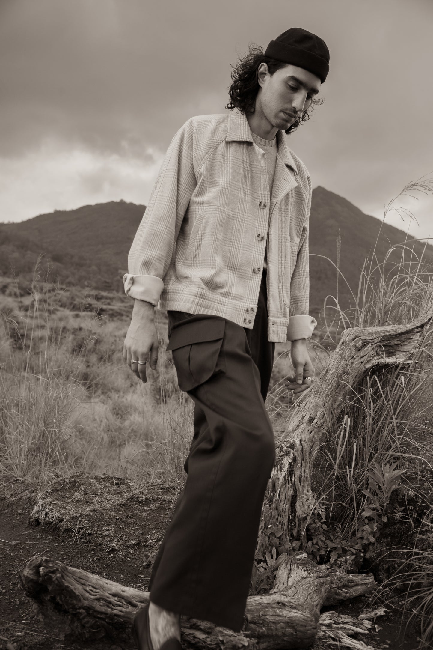 Flight Jacket - Glen-Check Wool