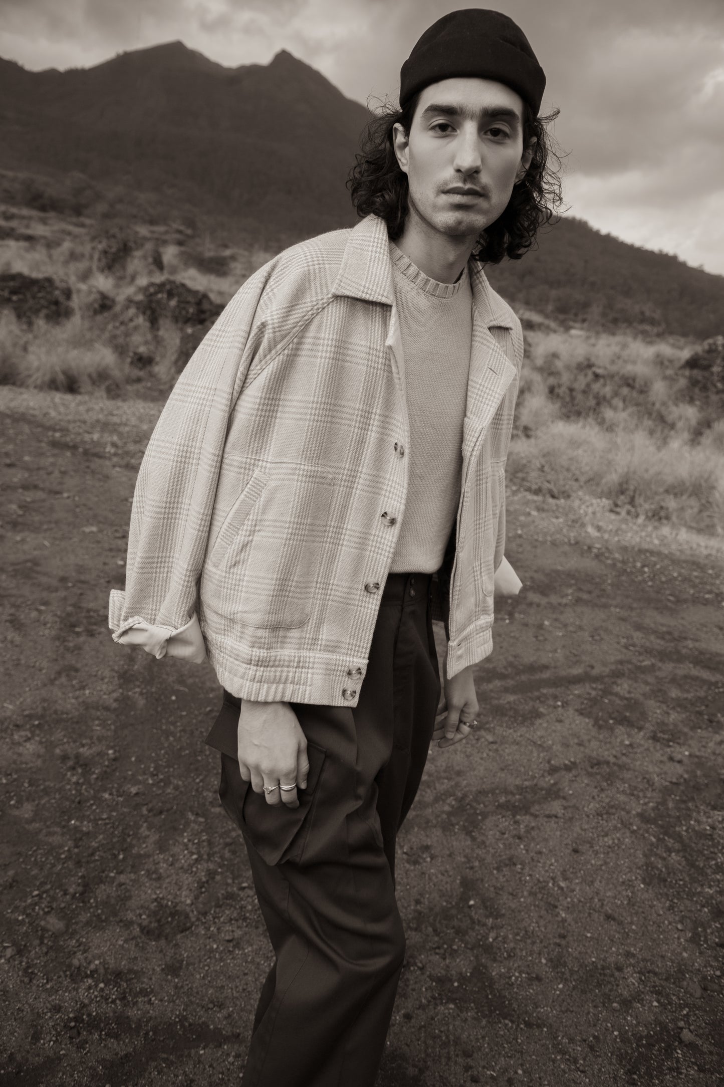 Flight Jacket - Glen-Check Wool