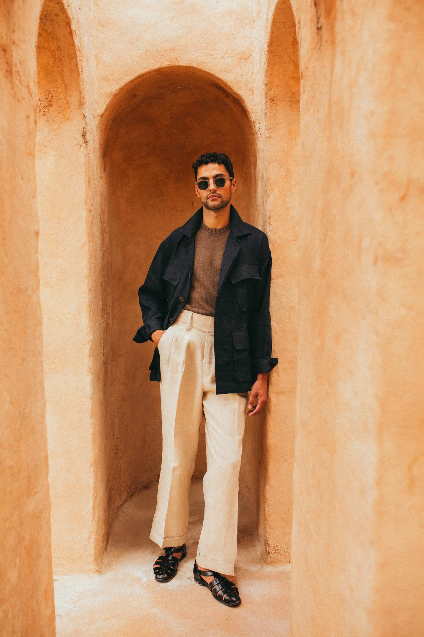 Massif Crew Tee - Taupe