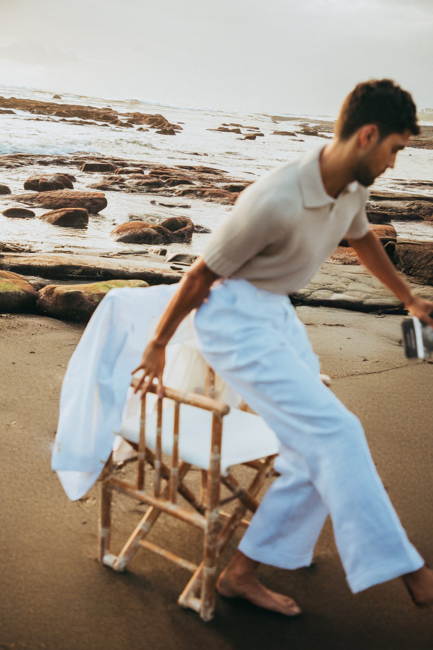 Massif Polo Tee - Biscuit