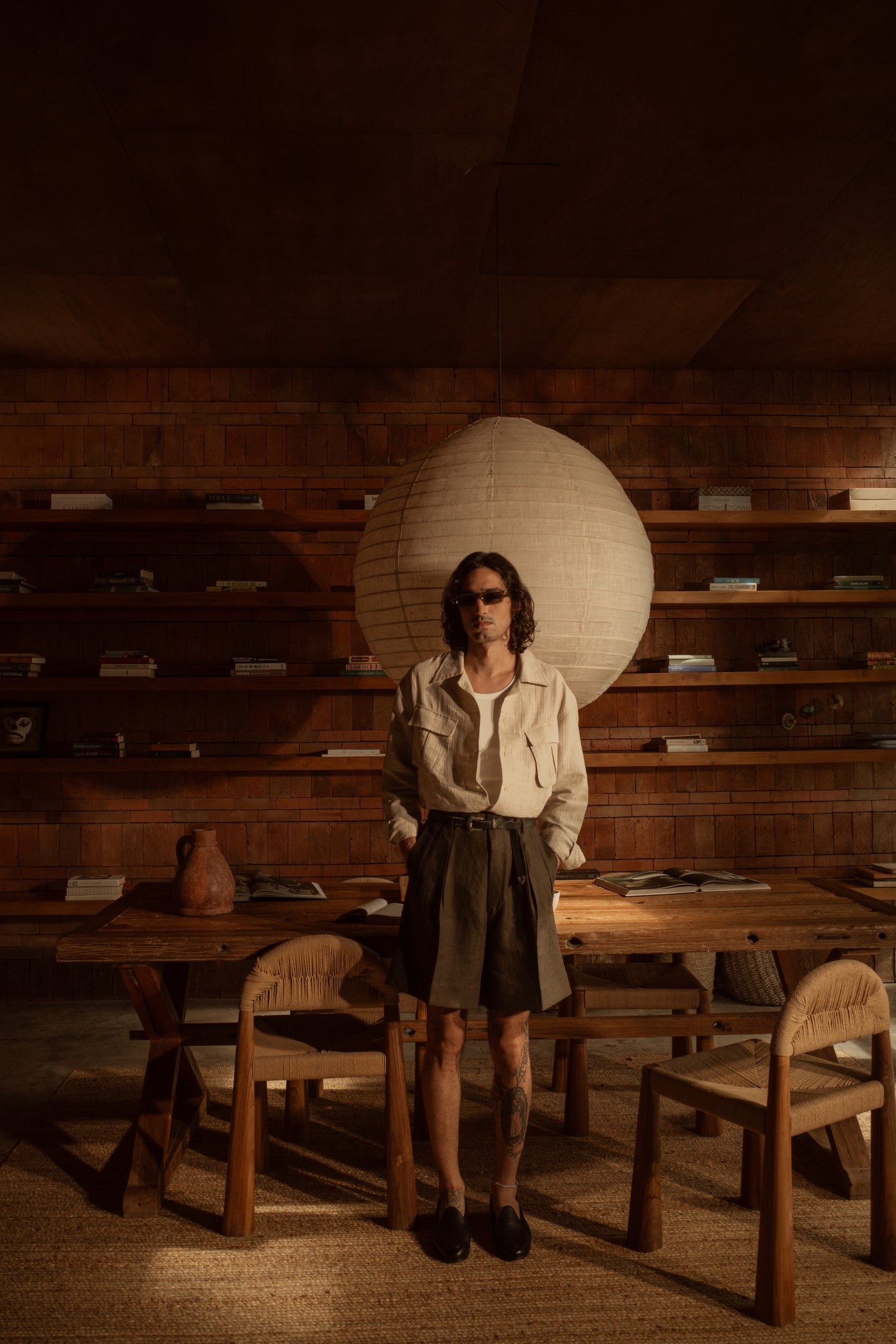 Jungle Shirt - Oat Herringbone