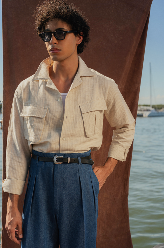 Campo Shirt - Oat linen